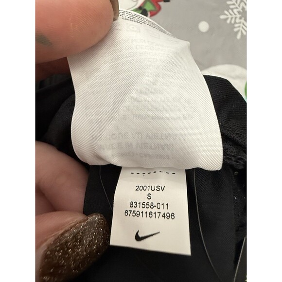 NWT Nike Small Women Tempo Dri-Fit Mid Rise Brief-Lined Running Shorts 3” Black - Picture 10 of 10